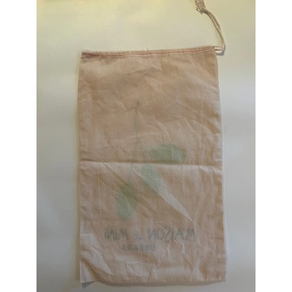 Maison de Mini Urbana Natural Cotton Muslin Drawstring Dust Bag Storage Pouch